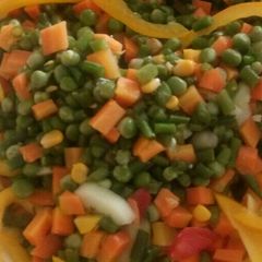 A picture of Green peas salad.