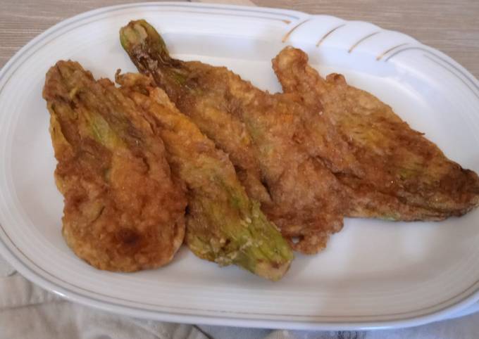 Il modo più semplice a Preparare Veloce Fiori di zucca croccanti