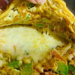 Vegetable Cheese Omelette A picture of Vegetable Cheese Omelette.