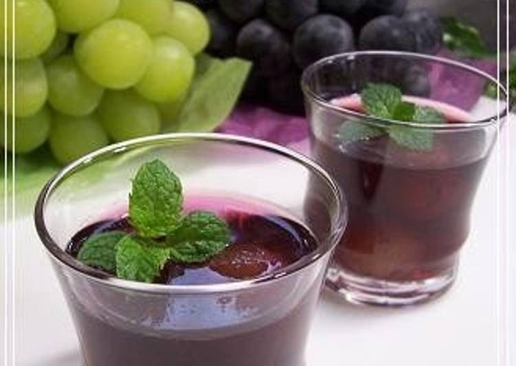 Recipe of Ultimate Jiggly Agar Grape Jello