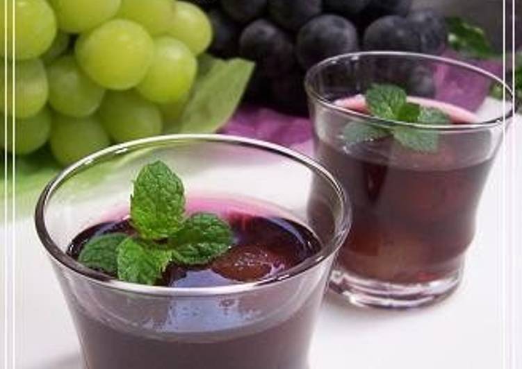 Easiest Way to Make Award-winning Jiggly Agar Grape Jello