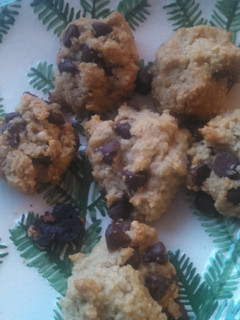 A picture of Wheat-free Almond Flour Chocolate Chip Cookies Light and Airy!.