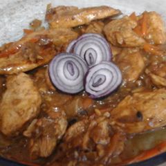 A picture of My Gingered Garlic Chicken 😁.