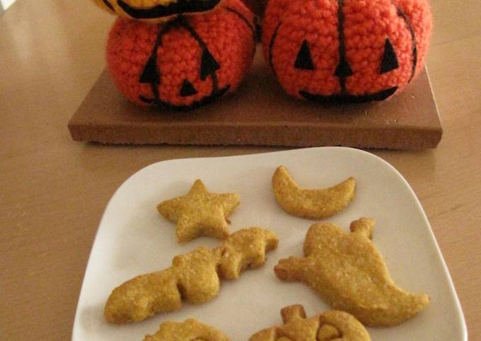 For Halloween! Kabocha Okara Cookies