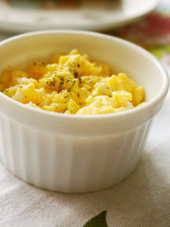 A picture of Easy Microwave Scrambled Eggs.