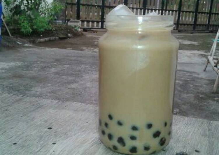 Langkah Mudah untuk Menyiapkan Cenchu naicha / bubble pearl milk tea yang Lezat Sekali