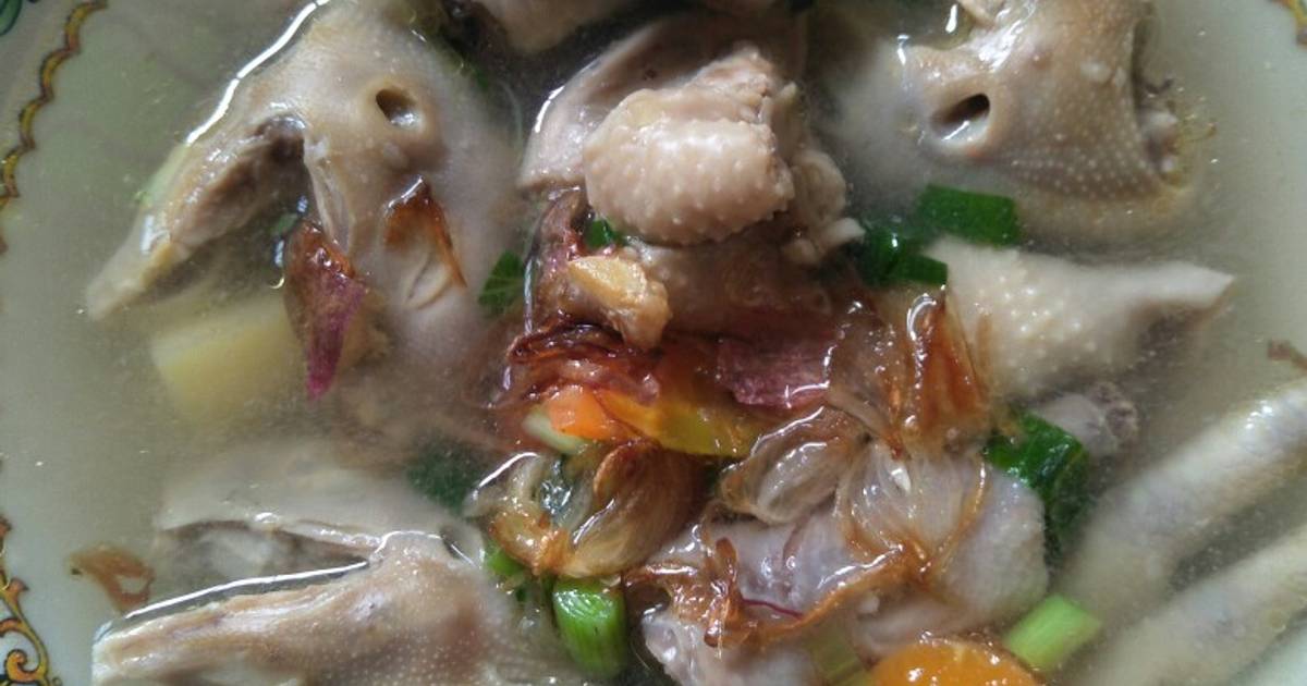 Resep Sop Ceker Kepala Ayam Pedas Enak Dan Mudah Cookpad