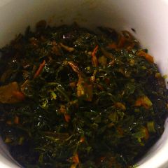 A picture of Paprika Tomato Sukuma Wiki (kales).
