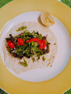 Una foto de Portobello, estilo Carnitas de Michoacán
