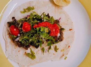 Una foto de Portobello, estilo Carnitas de Michoacán