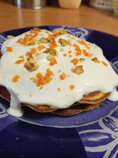 Una foto de Tortitas de avena "carrot cake"