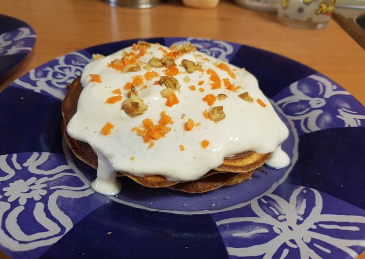 Tortitas de avena "carrot cake"