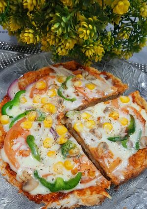 A picture of Bread chilla pizza.