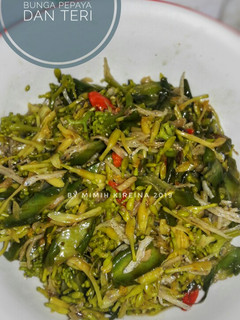 Foto resep Tumis kecipir bunga pepaya dan teri