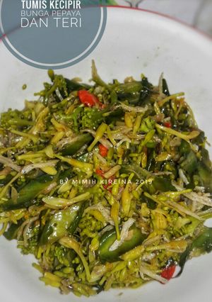 Foto resep Tumis kecipir bunga pepaya dan teri