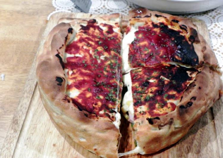 Step-by-Step Guide to Make Any-night-of-the-week Deep dish pizza (chicago style)