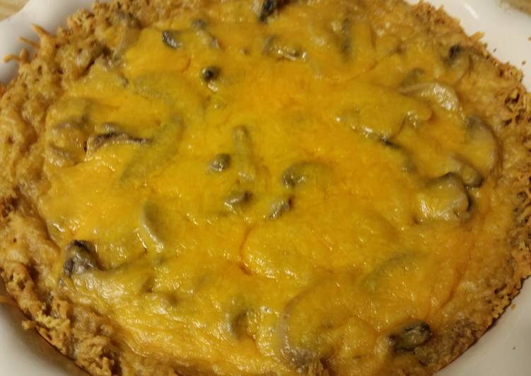 Recipe of Super Quick Homemade Mushroom &amp; Cheese Pie