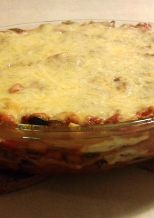 A picture of Ratatouille Lasagna.