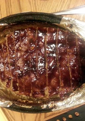 A picture of Turkey meatloaf.