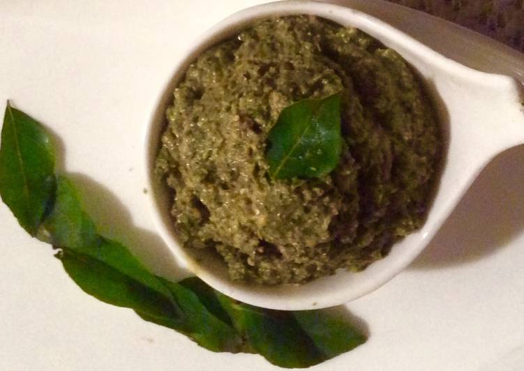 Easiest Way to Prepare Ultimate Curry Leaves Chutney