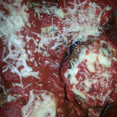A picture of Eggplant Parmesan.