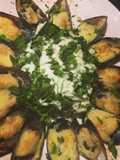Mejillones en su valva con Aioli