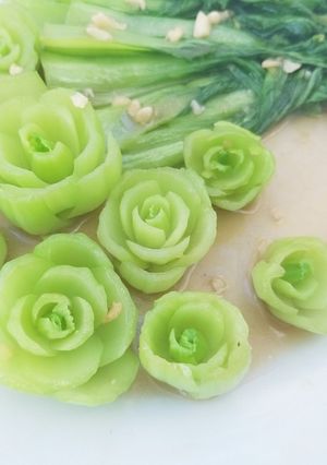 Hình của món Cải thìa xào dầu hào.