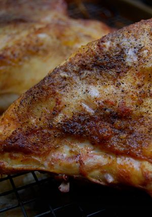 A picture of Crispy Roasted Chicken.
