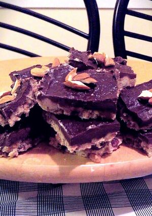A picture of Banana Chocolate Nut Squares!.