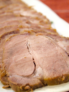 A picture of My Simmered Pork Recipe- Easy Char Siu in a Pressure Cooker.