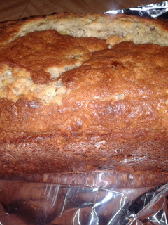 A picture of easy bisquick banana bread.