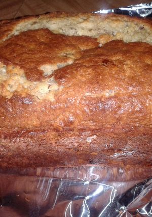 A picture of easy bisquick banana bread.