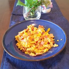 A picture of Kauaiman ' s not so secret spicy scramble.