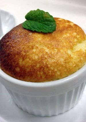 A picture of White chocolate SOUFFLE.