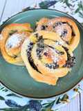 Pan brioches allo yogurt con crema e cioccolato