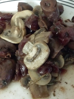 A picture of Candied Duck Hearts.