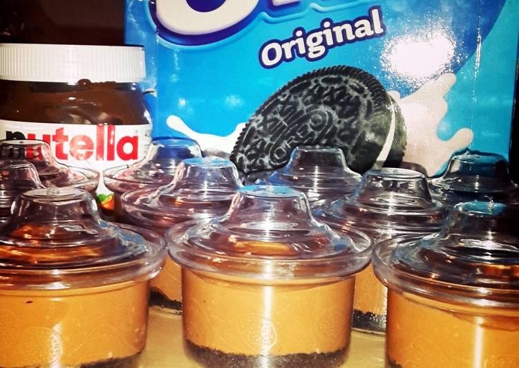 How to Prepare Homemade Nutella and oreo cheesecake