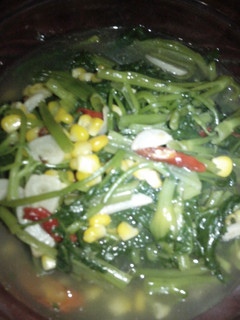 Foto resep cah kangkung jagung manis