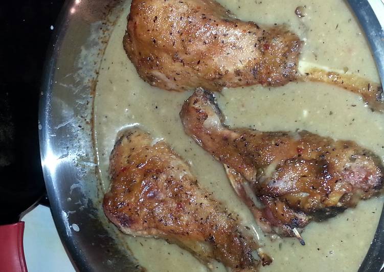 Recipe of Ultimate Garlic and Herb Baked Turkey Legs