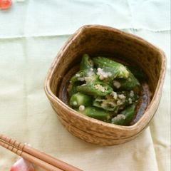 A picture of So Easy! Okra with Wasabi and Shio-Koji.