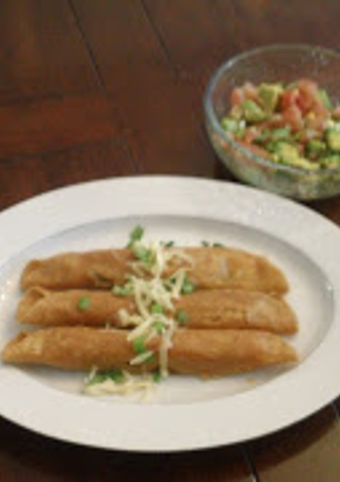 Una foto de Flautas de papa y de queso