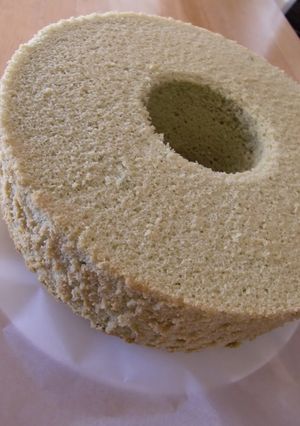 A picture of Rice Flour Green Tea Chiffon Cake.