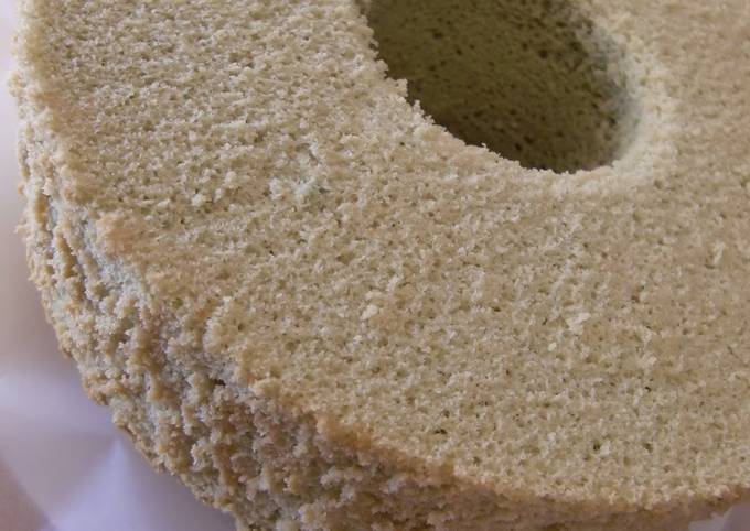 Easiest Way to Make Super Quick Homemade Rice Flour Green Tea Chiffon Cake