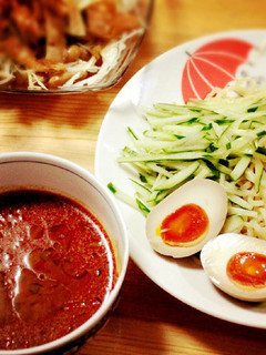 A picture of Noodles with Meat Miso Dipping Sauce in 10 Minutes.