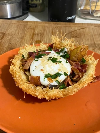 Easy Steps to Prepare Recipes Egg Nest the Delicious Really Delicious.