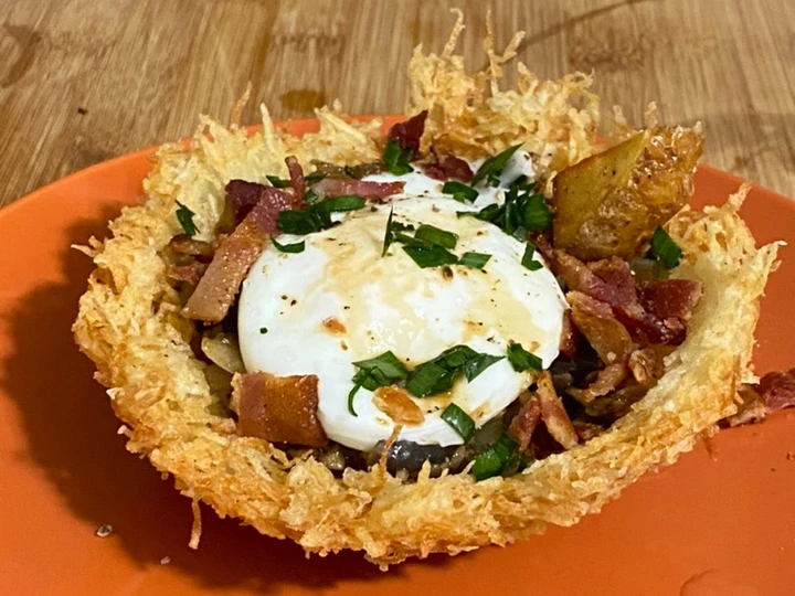 Easy Steps to Prepare Recipes Egg Nest the Delicious Really Delicious.