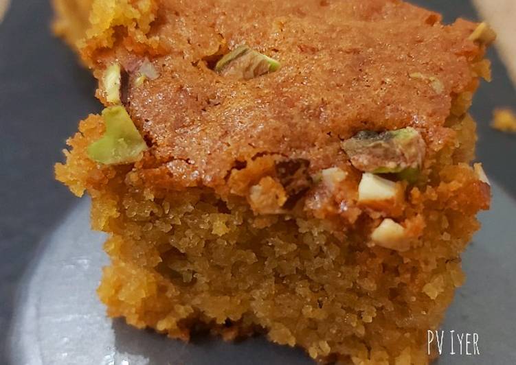 Easiest Way to Prepare Quick Semolina-Amaranth Flour Palm Jaggery Ghee bars