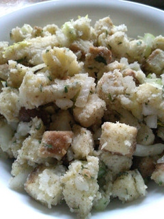 A picture of " LIVETORIDES" Homemade Bread Stuffing.