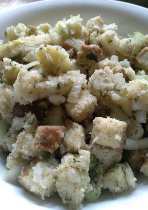 A picture of " LIVETORIDES" Homemade Bread Stuffing.