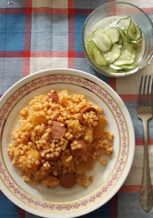 Maradékból tarhonyás virsli recept fotója